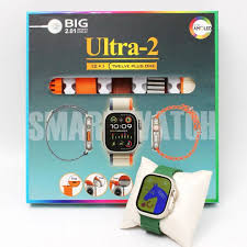 ULTRA-2(12+1) WATCH WITH EARPODS SECOND GENERATION AND 10 DIFFERENT STRAPS